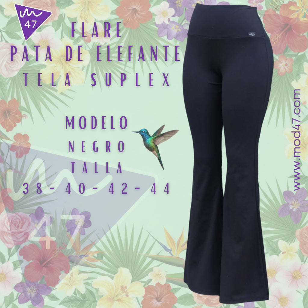 Calza Flare Suplex Negra