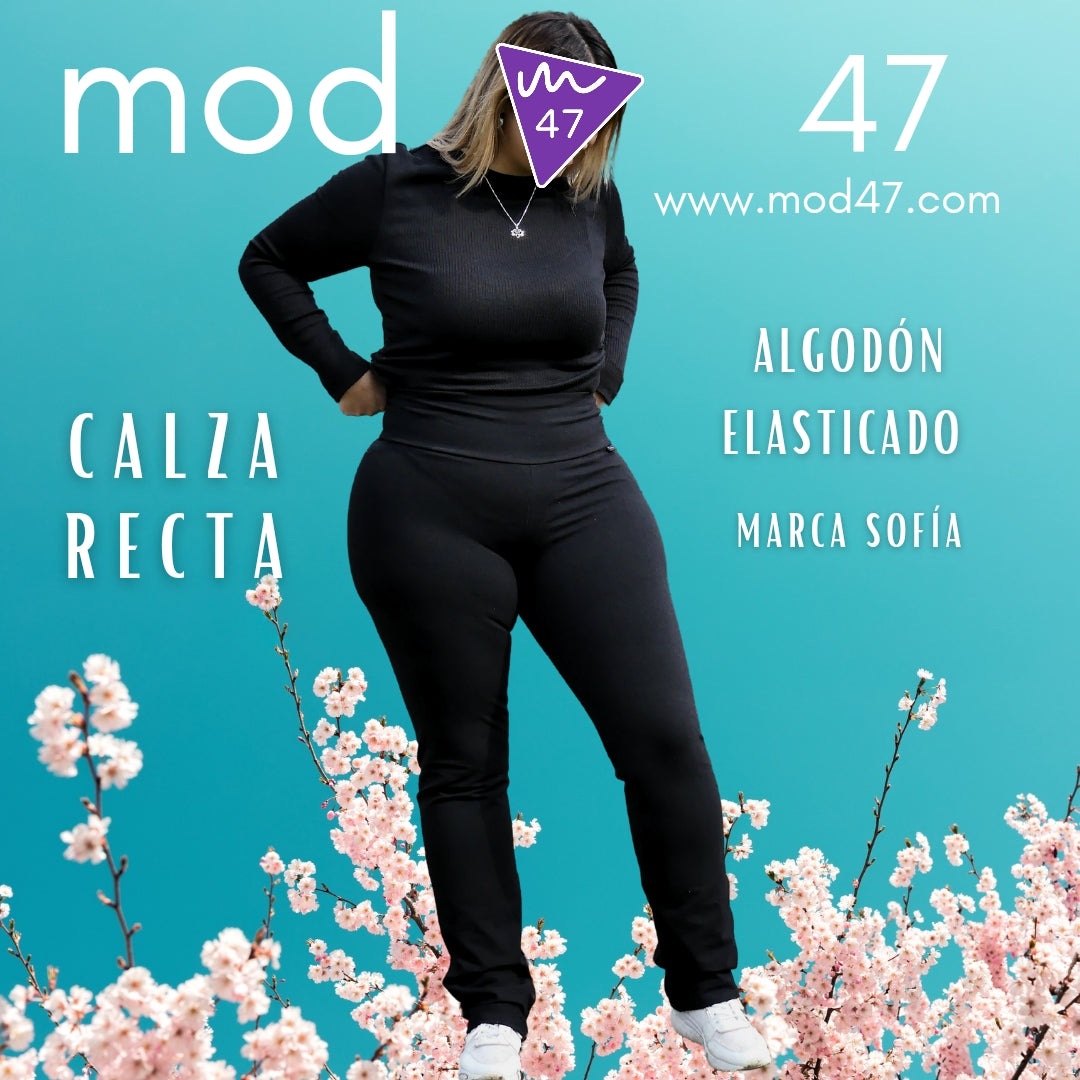 Calza Algodón Recta Marca Sofía