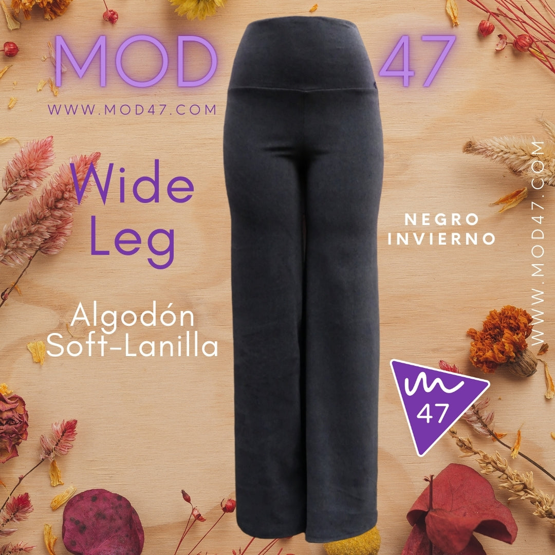 Wide Leg de Algodón Soft-Lanilla