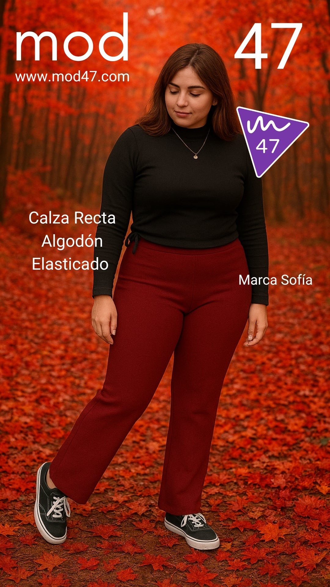 Calza Algodón Recta Marca Sofía