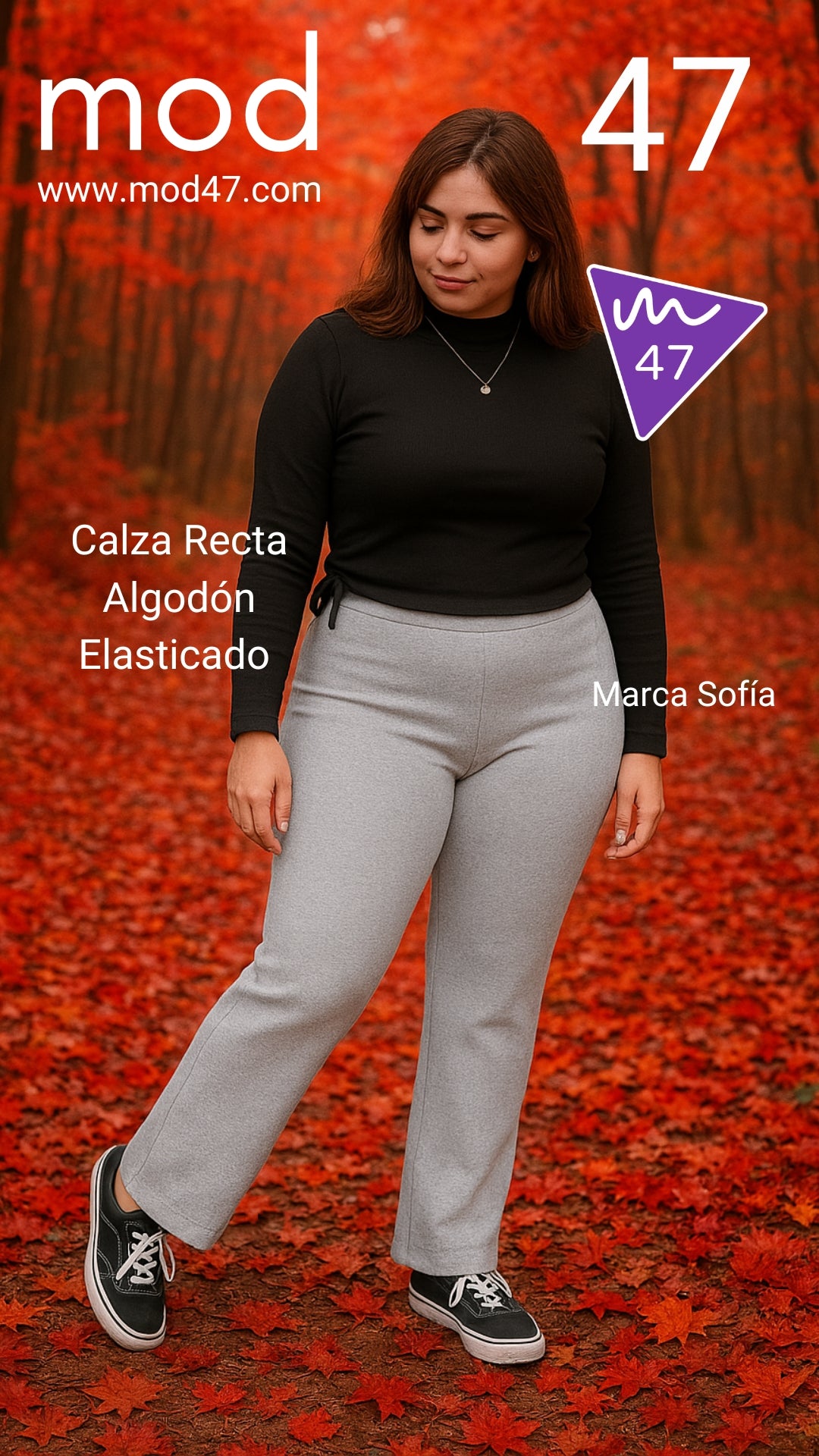 Calza Algodón Recta Marca Sofía