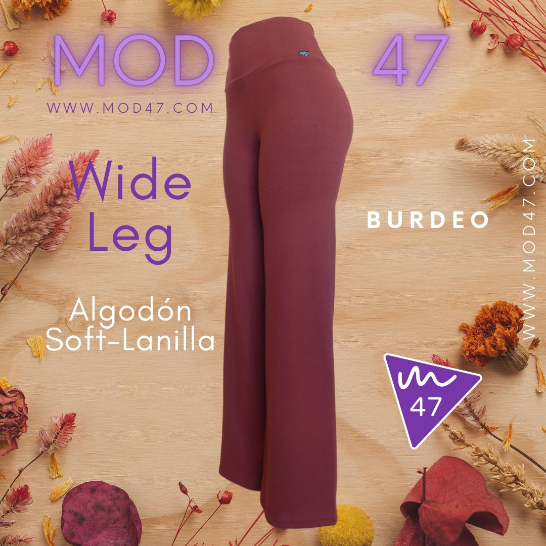 Wide Leg de Algodón Soft-Lanilla