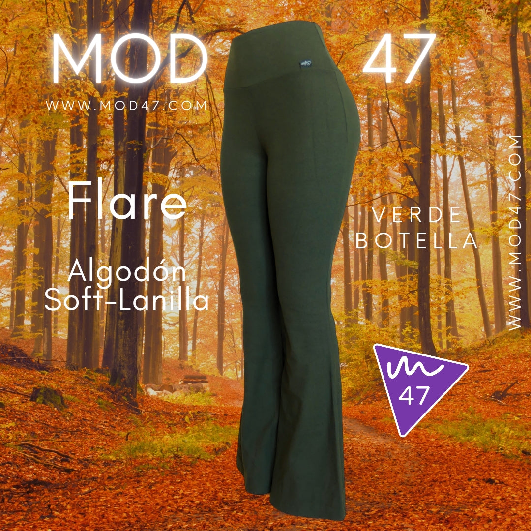 Calza Flare Algodón Soft-Lanilla