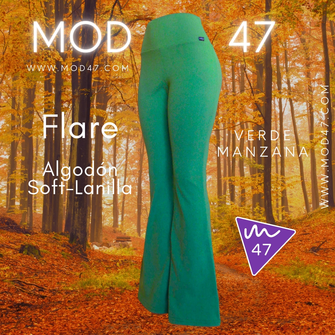 Calza Flare Algodón Soft-Lanilla