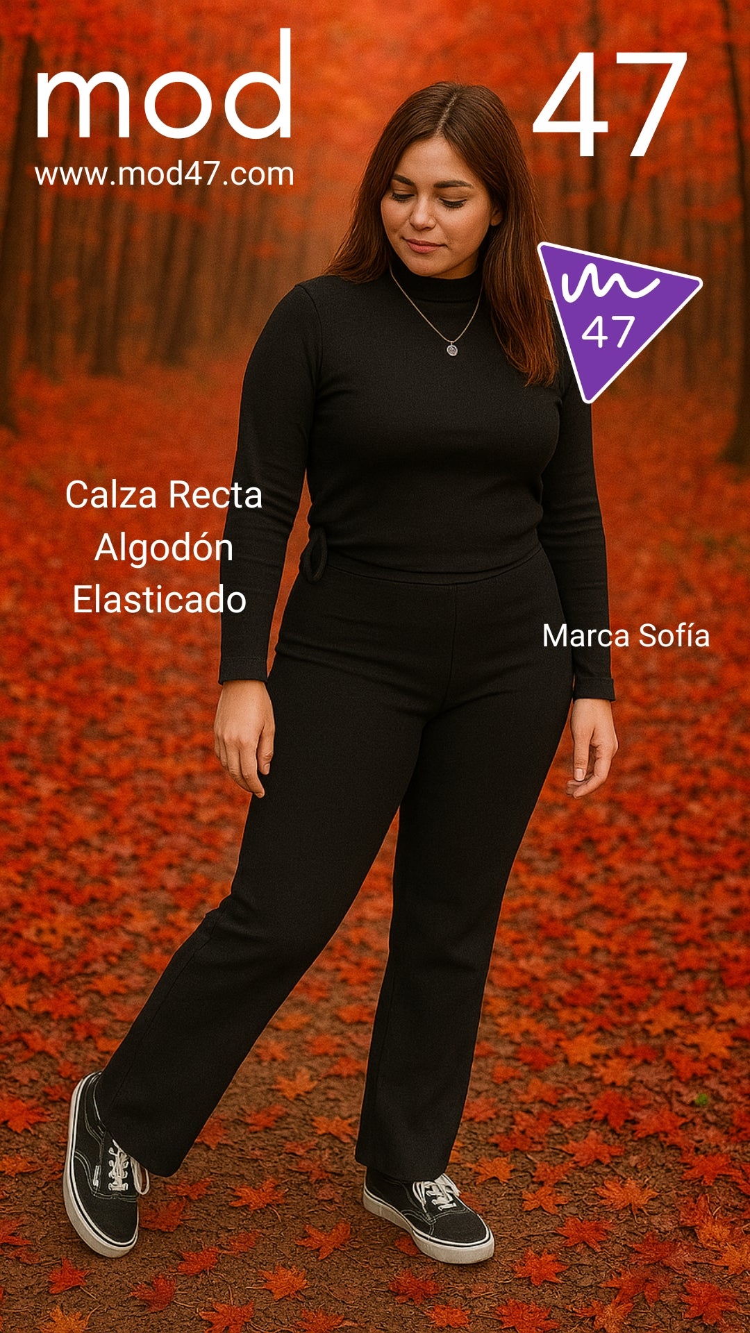 Calza Algodón Recta Marca Sofía