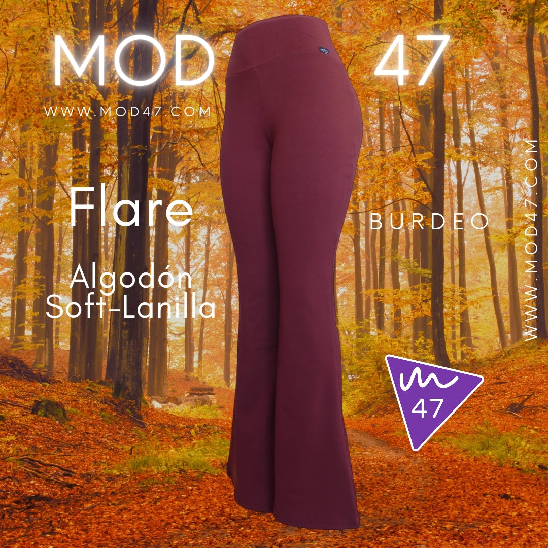 Calza Flare Algodón Soft-Lanilla