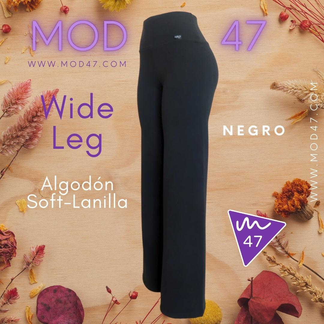 Wide Leg de Algodón Soft-Lanilla