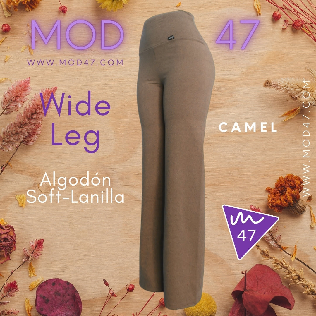 Wide Leg de Algodón Soft-Lanilla