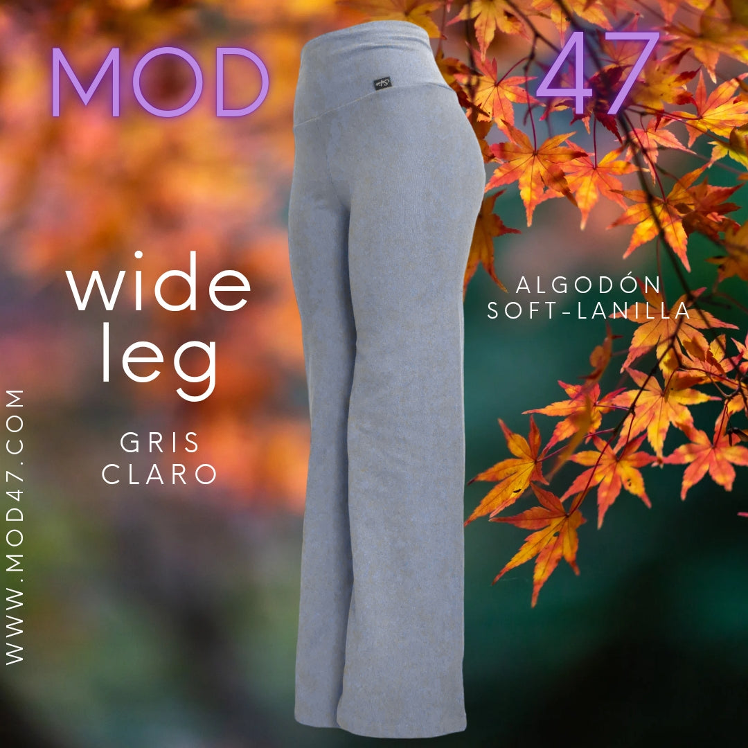 Wide Leg de Algodón Soft-Lanilla