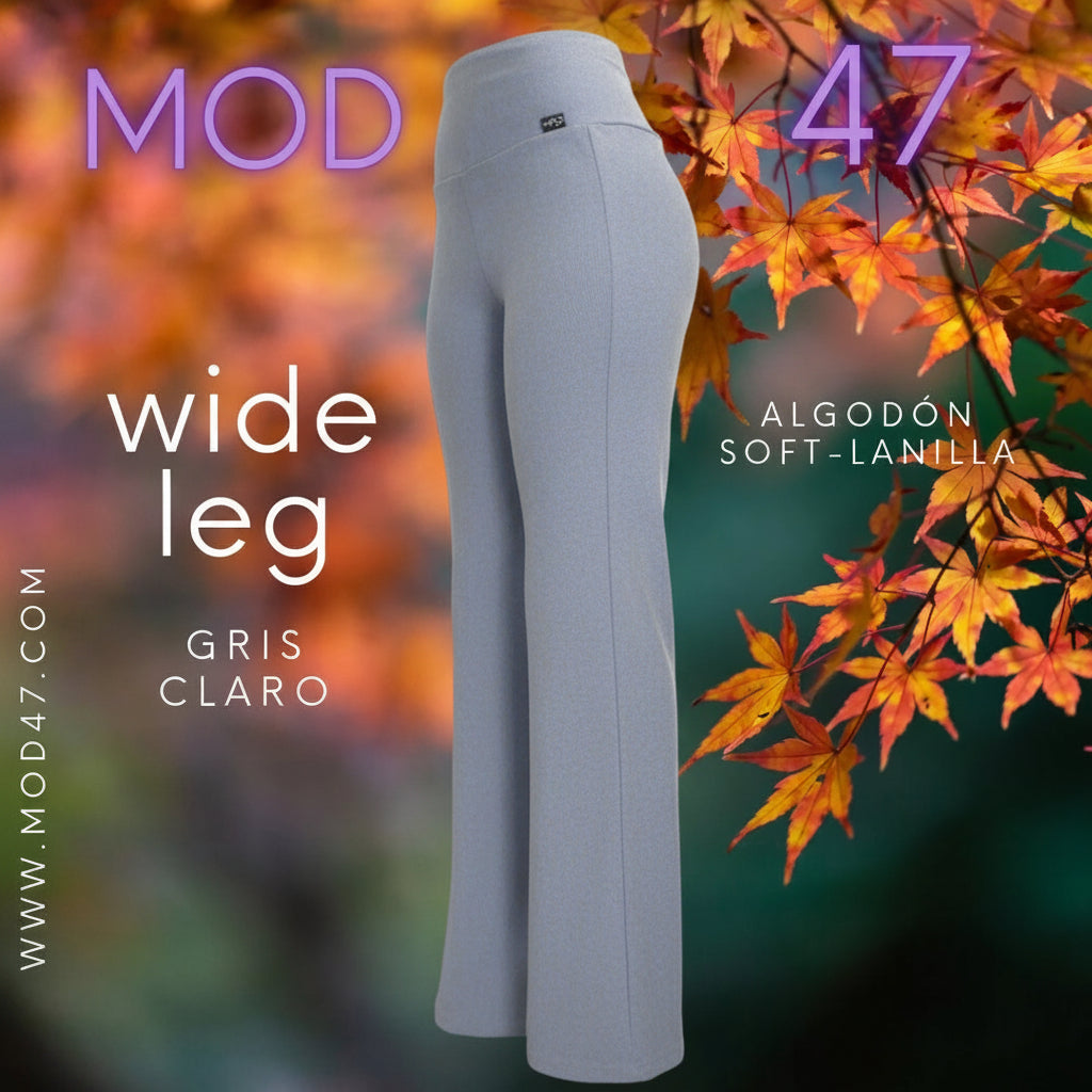 Wide Leg de Algodón Soft-Lanilla