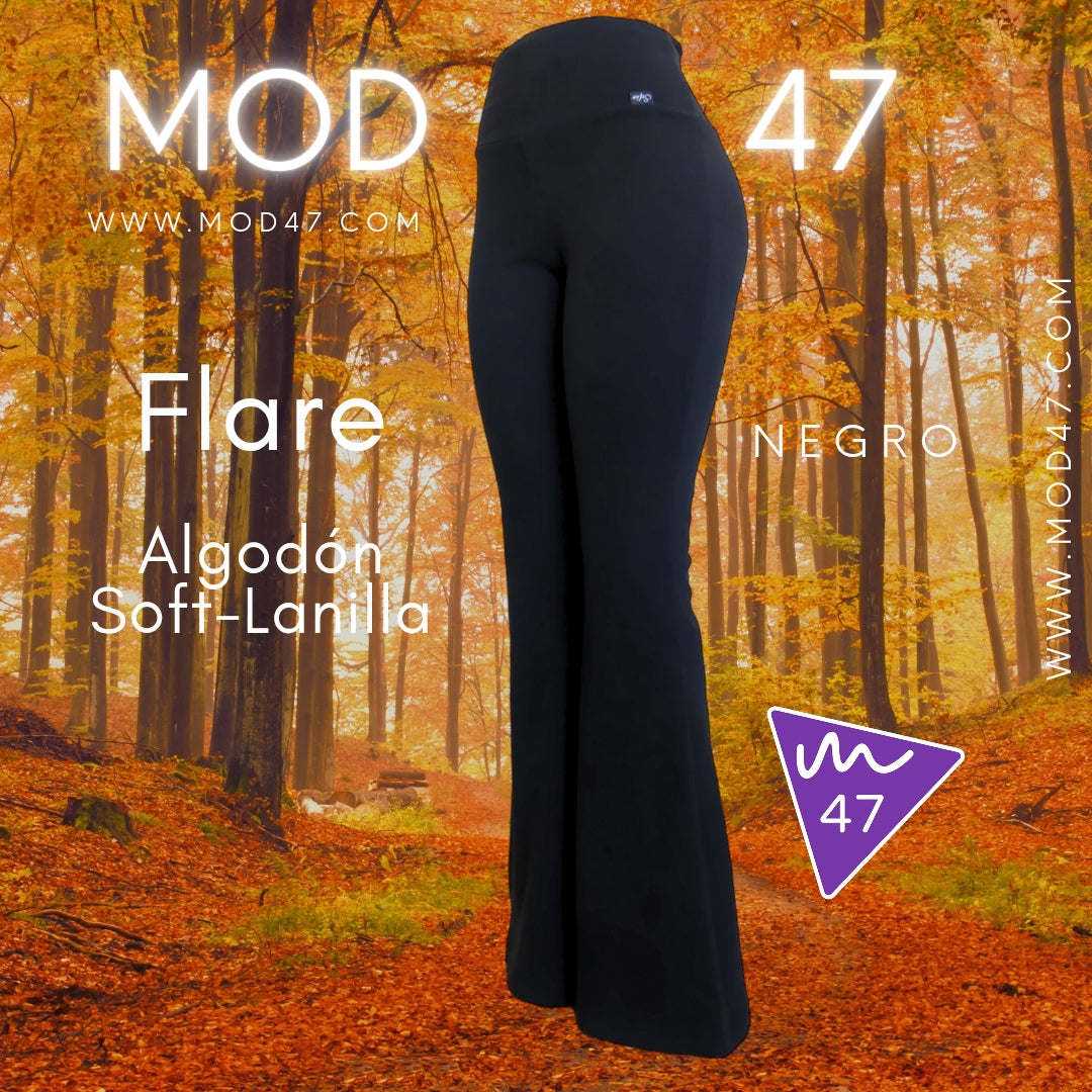 Calza Flare Algodón Soft-Lanilla