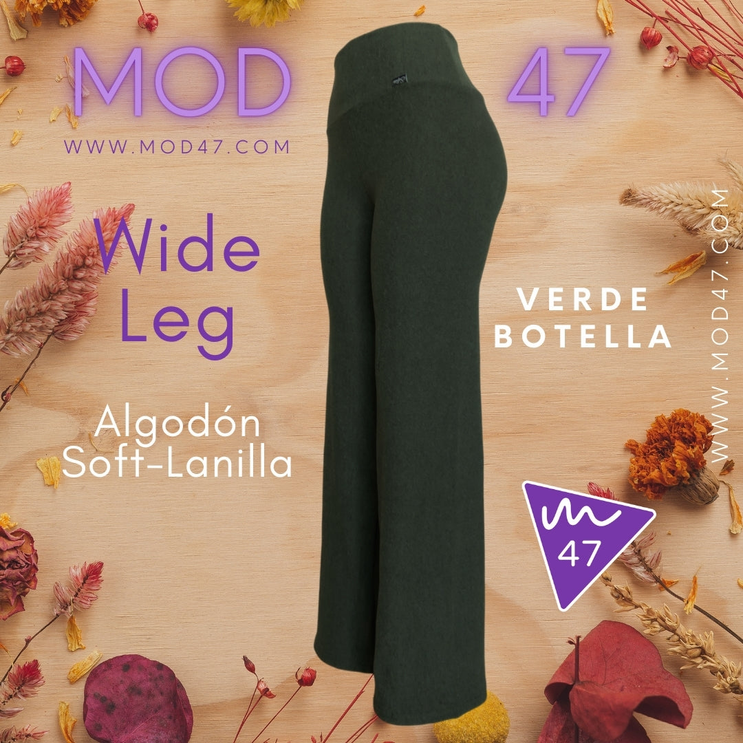 Wide Leg de Algodón Soft-Lanilla