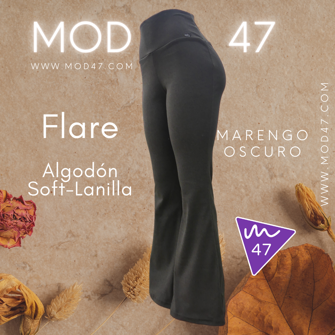 Calza Flare Algodón Soft-Lanilla