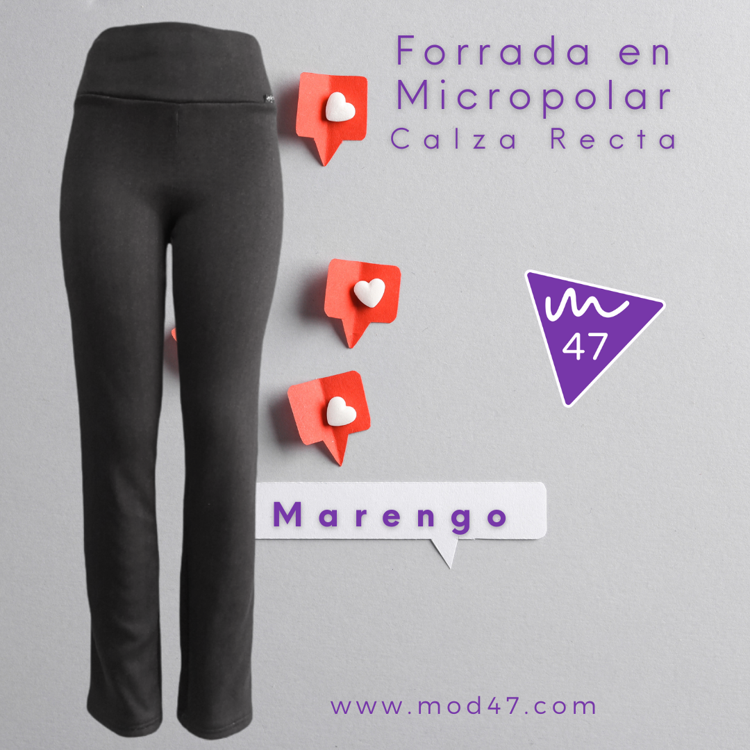 Calzas Rectas forradas en micropolar