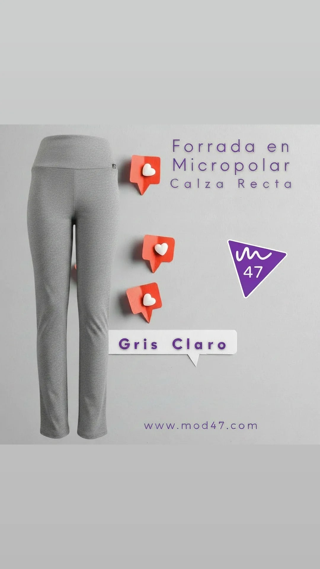 Calzas Rectas forradas en micropolar