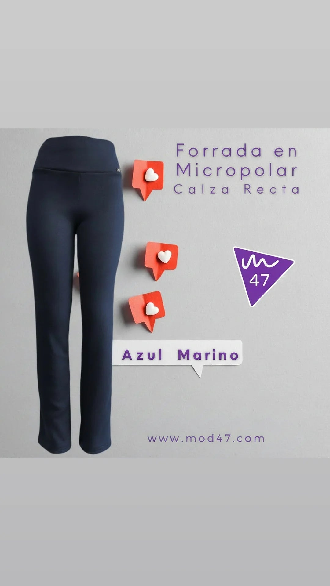 Calzas Rectas forradas en micropolar