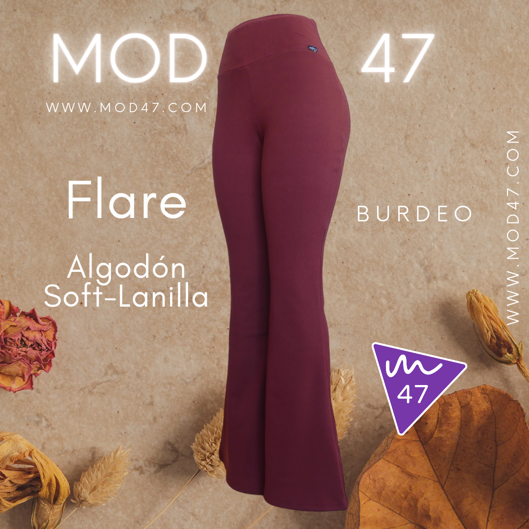 Calza Flare Algodón Soft-Lanilla