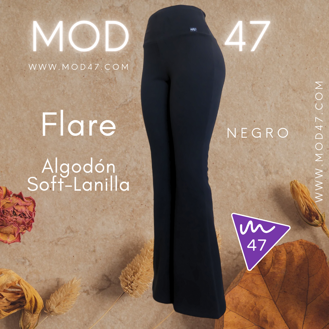 Calza Flare Algodón Soft-Lanilla