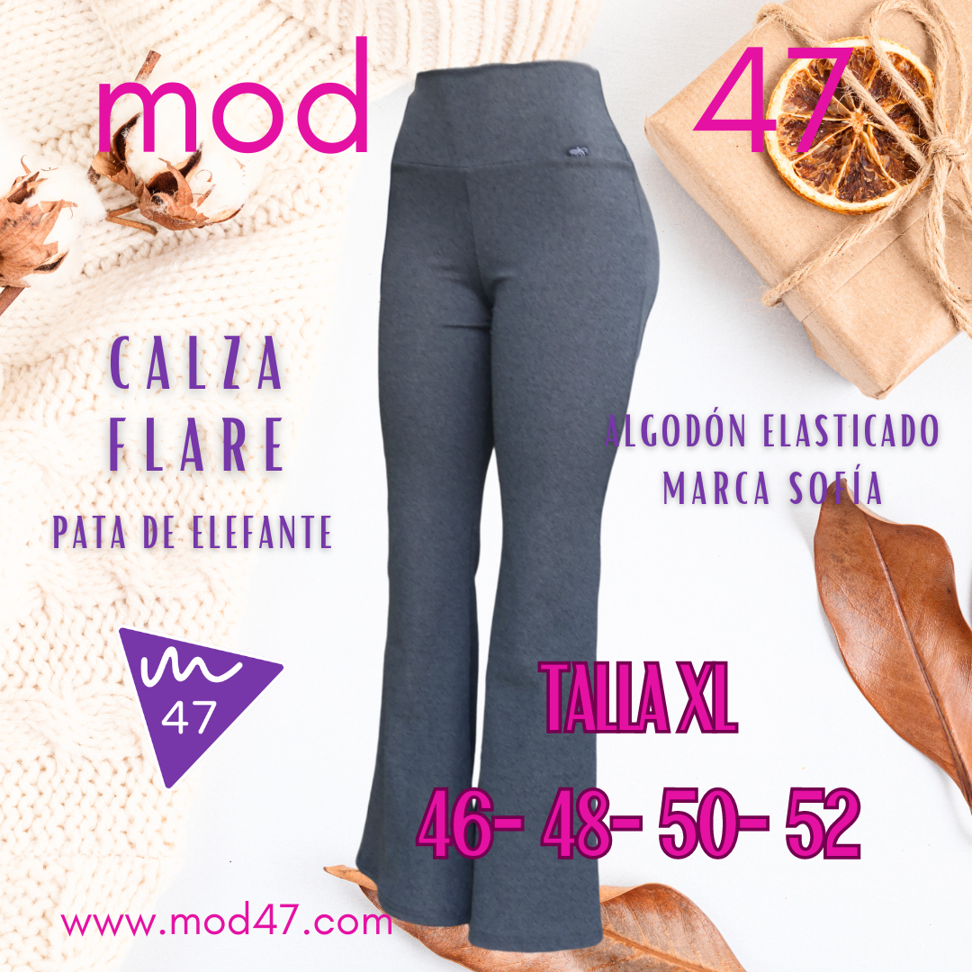 Calza Flare Algodón Soft Elasticado