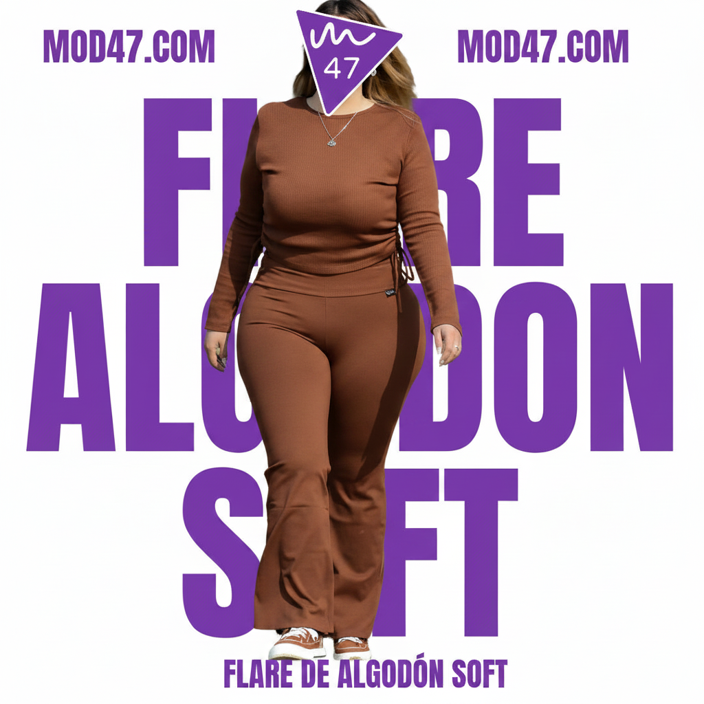 Calza Flare Algodón Soft Elasticado