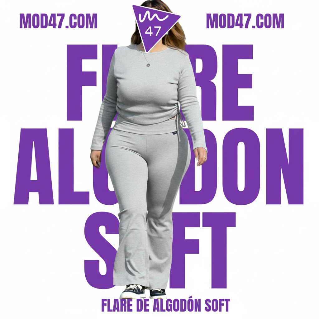 Calza Flare Algodón Soft Elasticado