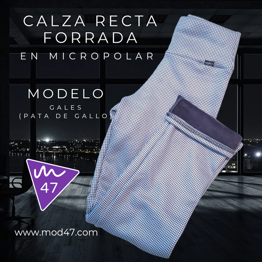 Calzas Rectas forradas en micropolar