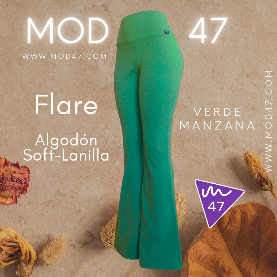 Calza Flare Algodón Soft-Lanilla