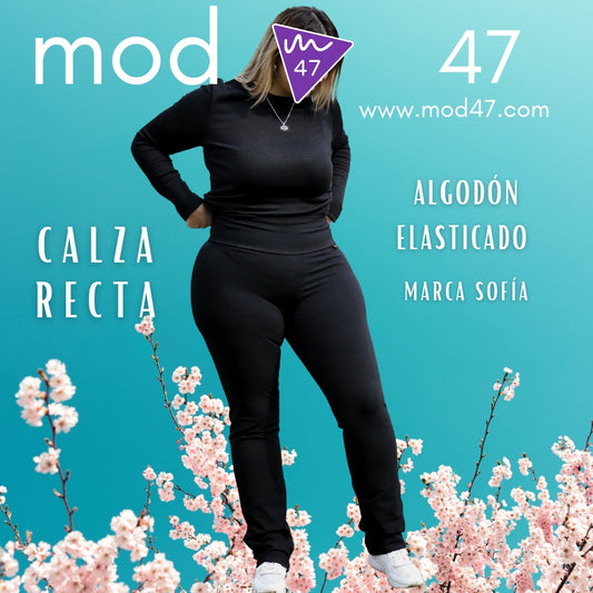 Calza Algodón Recta Marca Sofía