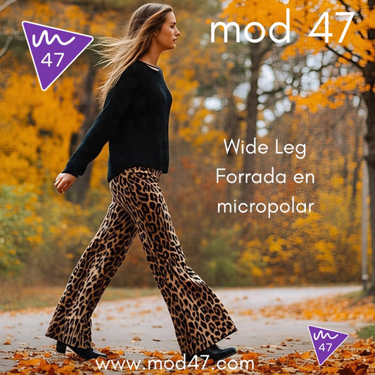 Wide Leg forradas en micropolar