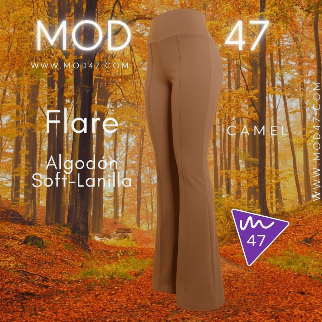 Calza Flare Algodón Soft-Lanilla