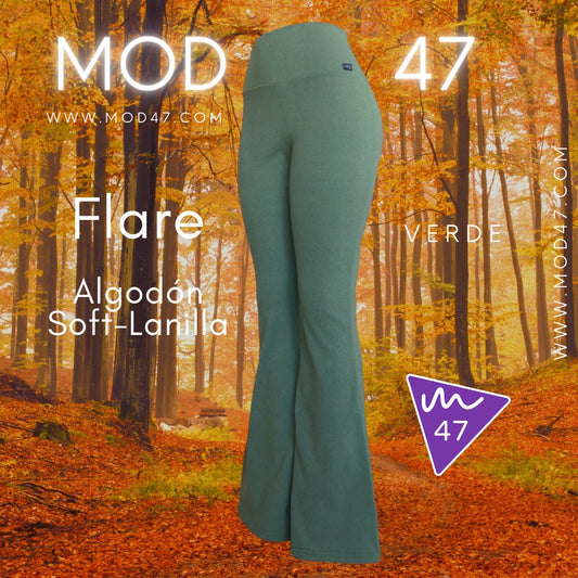 Calza Flare Algodón Soft-Lanilla