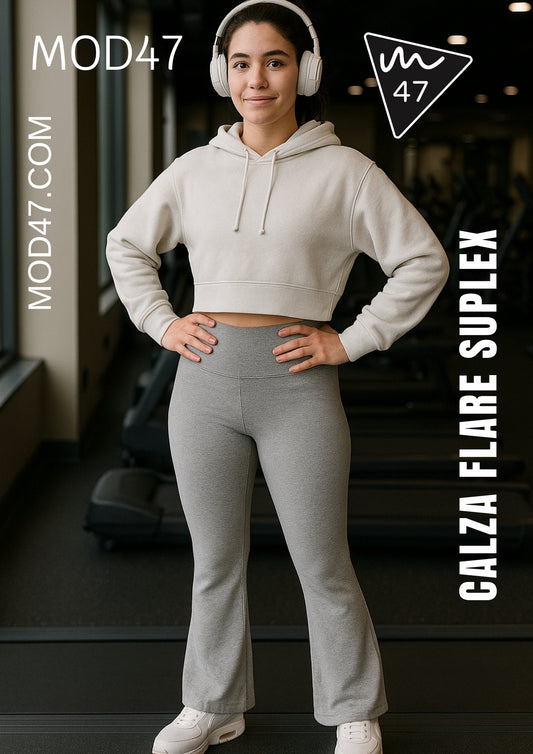 Calza Flare Suplex Gris