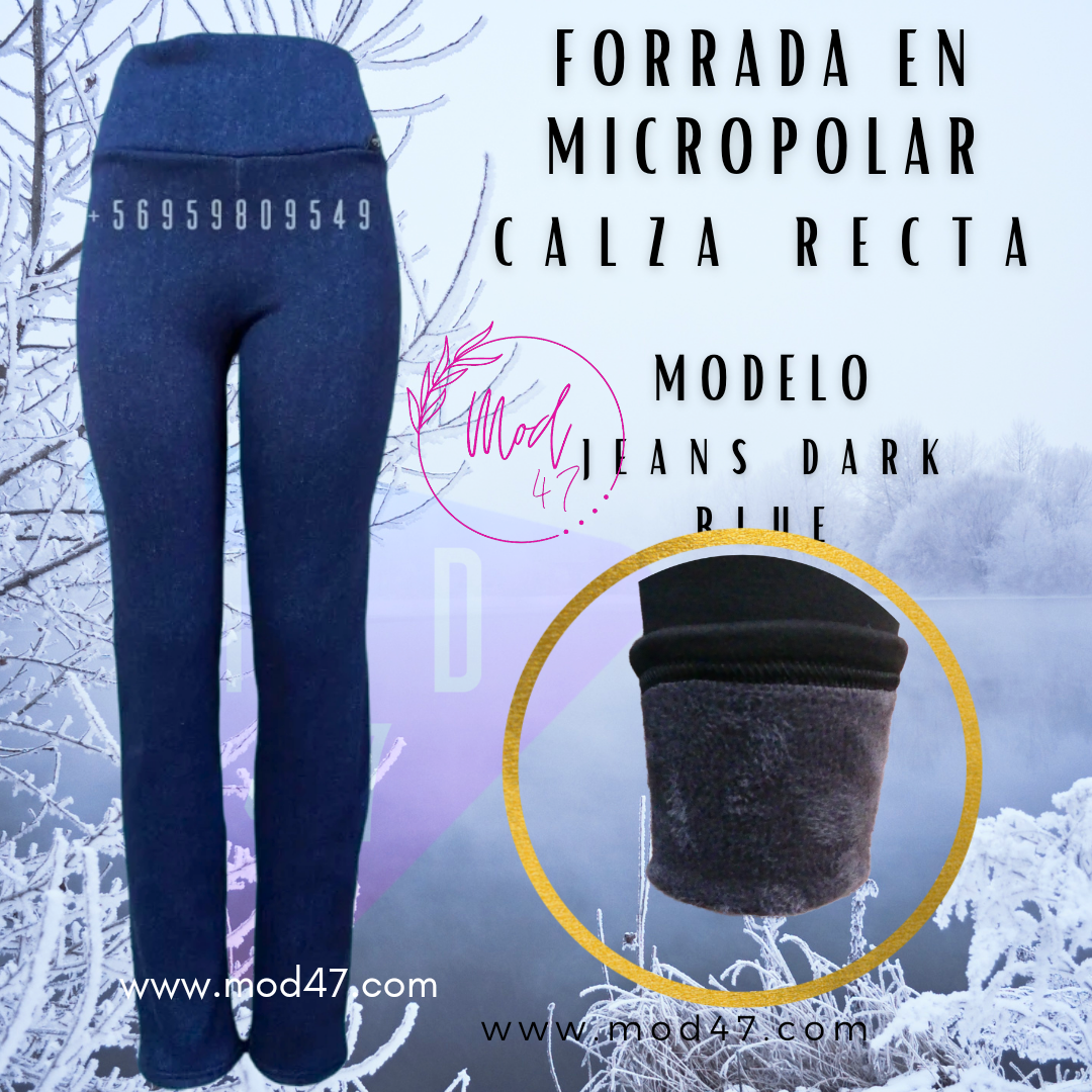 Calzas pitillo forradas en micropolar